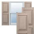 Ekena Millwork Builders Edge, TailorMade Two Equal Panels, Raised Panel Shutters, BEP2120054023 BEP2120054023